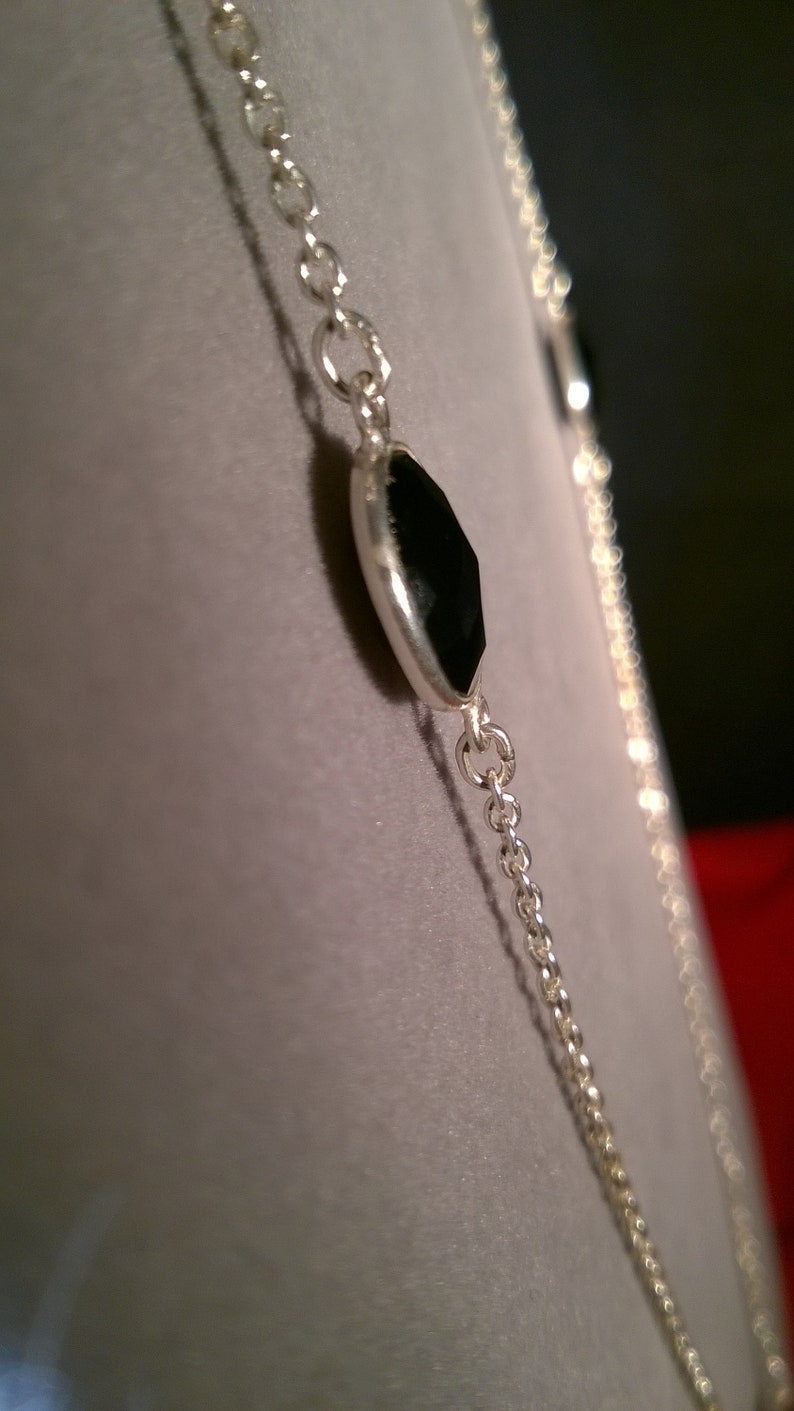 onyx station necklace
