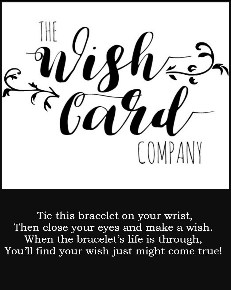 Wish Bracelet A Little Wish For A Baker Costume Jewellery Wish Card Gift