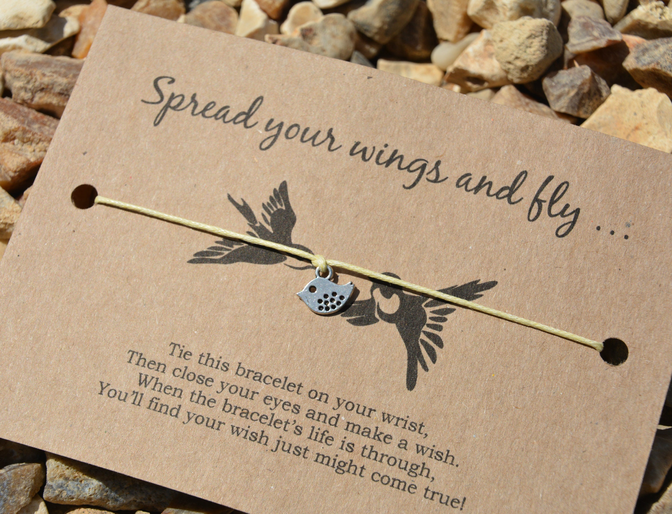 A Little Wish For A Knitter Wish Bracelet Knitting Gift Card Wish String