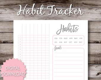 Habit Tracker Printable