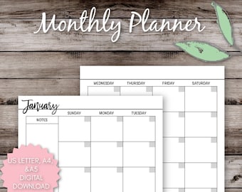 Monthly Planner Printable