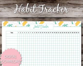 Habit Tracker Printable