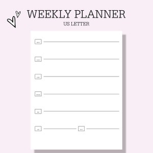 Weekly Planner Printable
