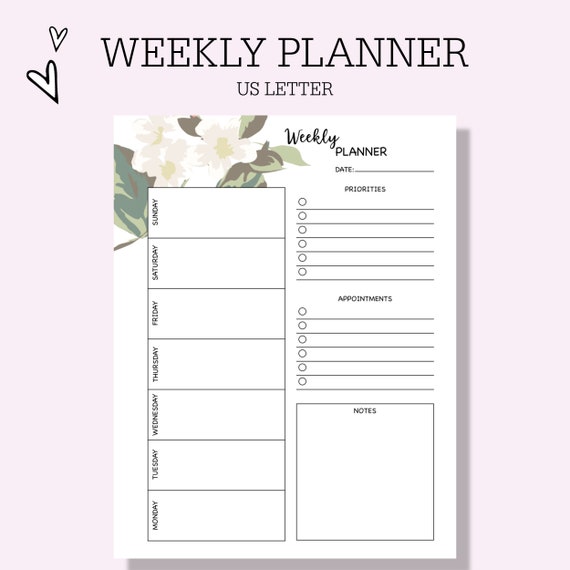 Weekly Planner Printable 