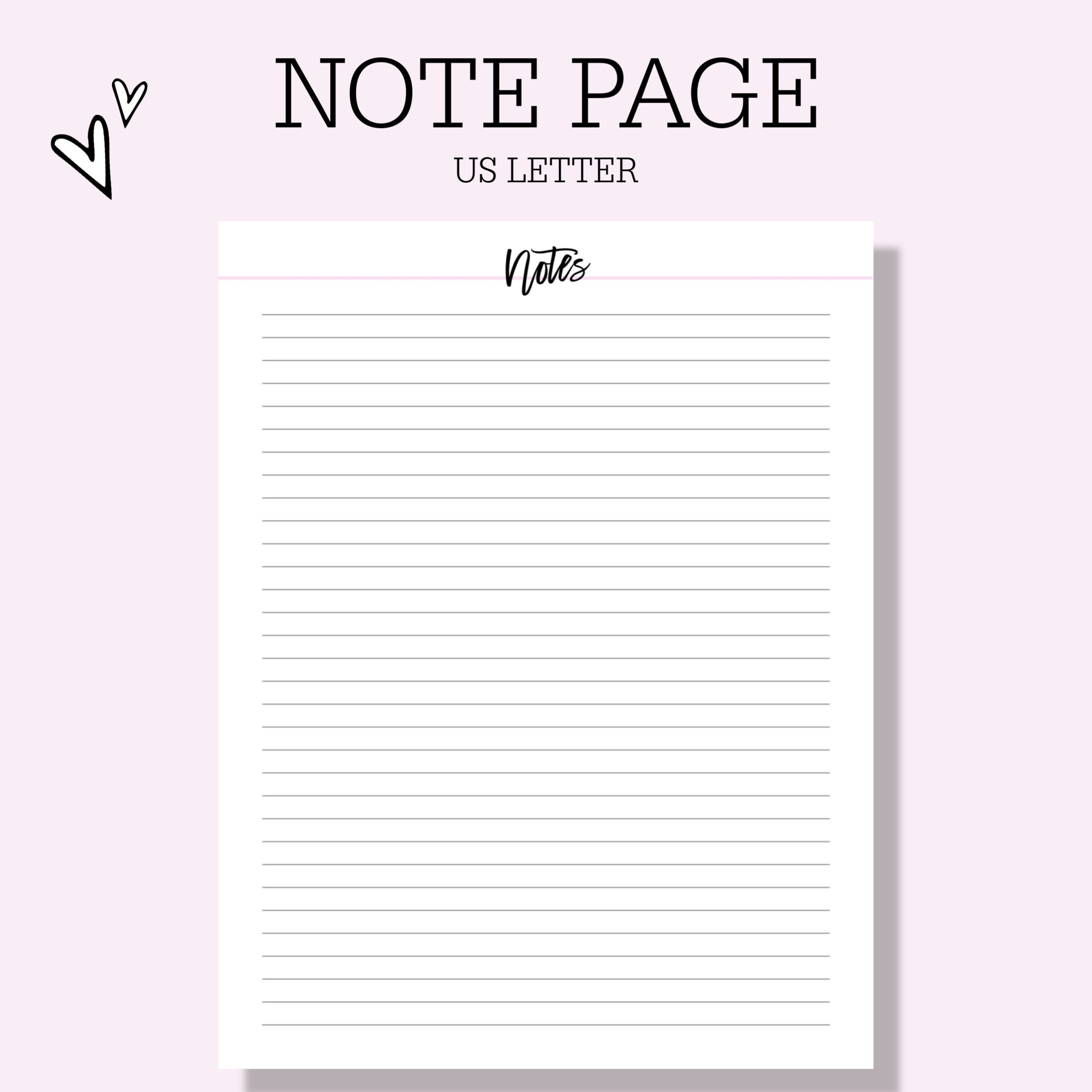 Note page