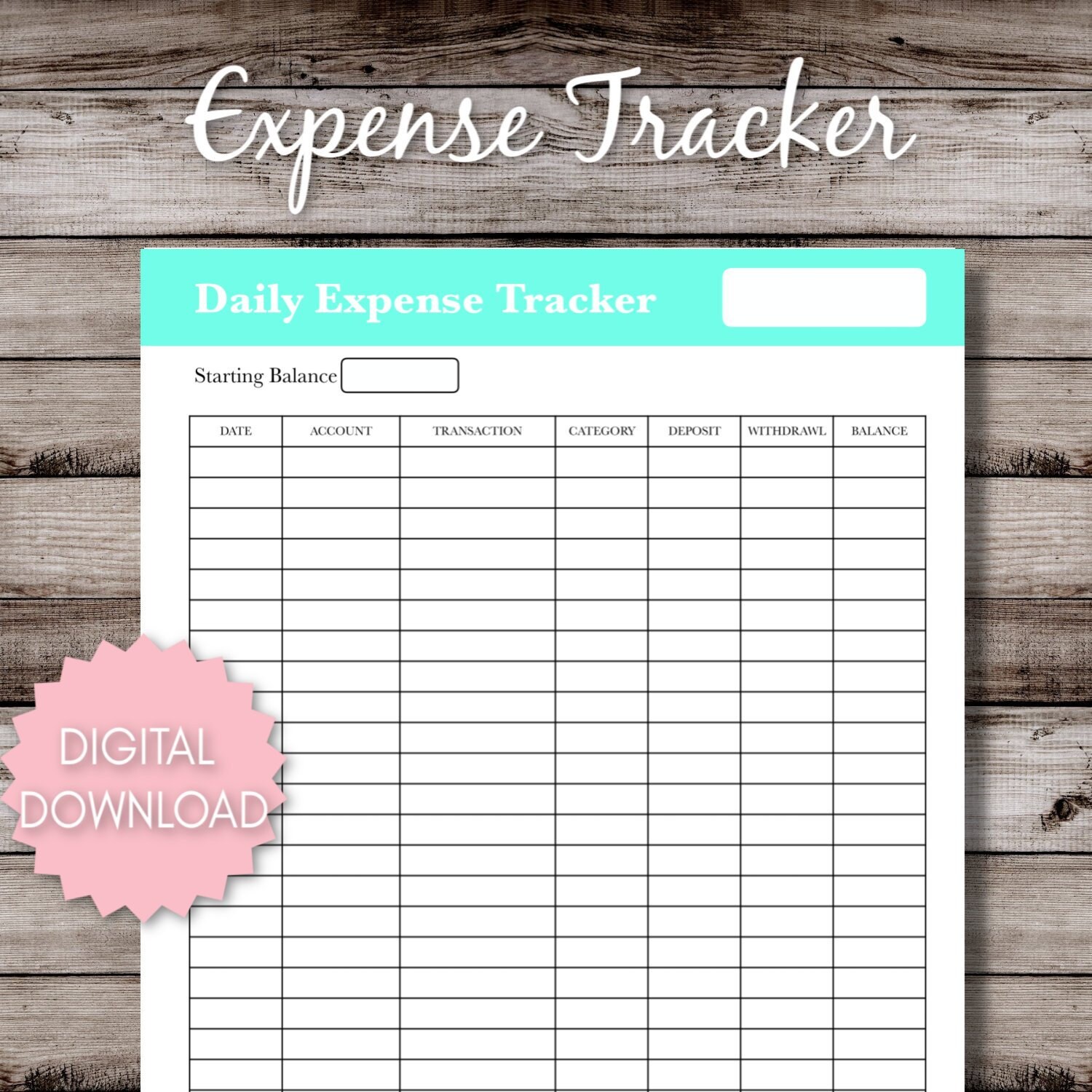 daily-expense-tracker-printable-etsy for Daily Expense Tracker Free Printable Daily Expense Tracker Printable - Etsy for Daily Expense Tracker Free Printable