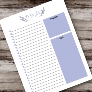 Purple to Do List Printable - Etsy