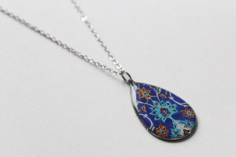 Persian Stainless steel necklace with an amazing shape and oriental patterns image 1