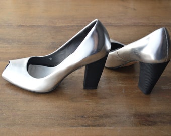 Nude Peep Toe Heels - Etsy