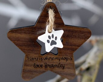 Me And My Dog Ornament Memorial Keepsake Personalised Pet Memorial Decoration