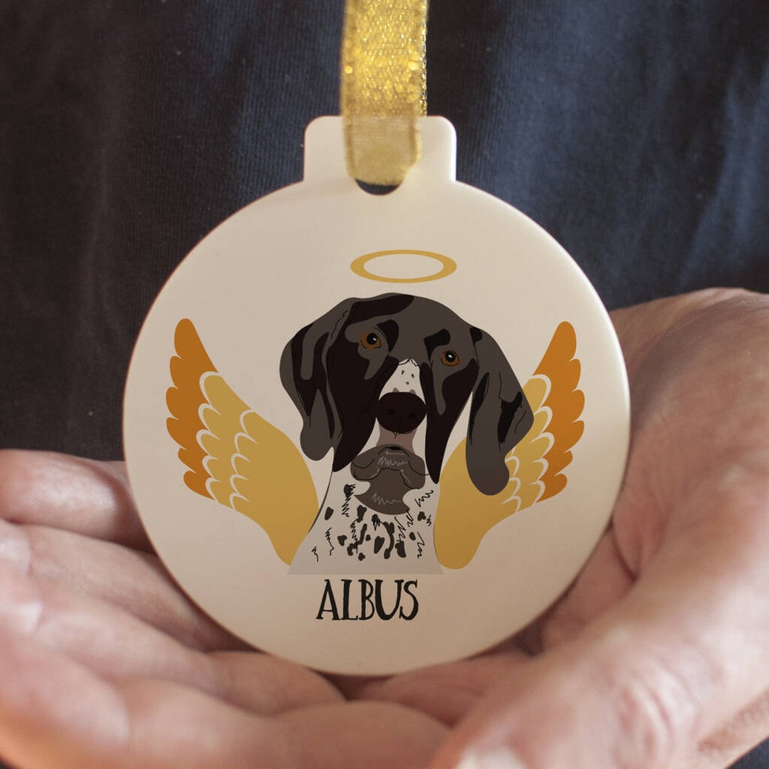 Dog Angel Memorial Ornamant Keepsake Personalised Pet Memorial Etsy UK
