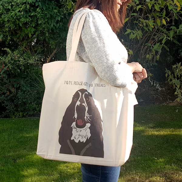 Personalised Canvas Dog Bag Etsy UK