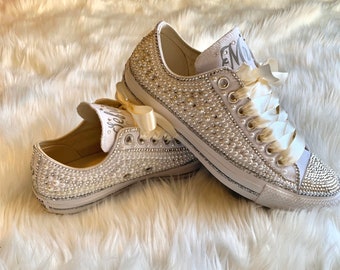 sparkly converse wedding shoes