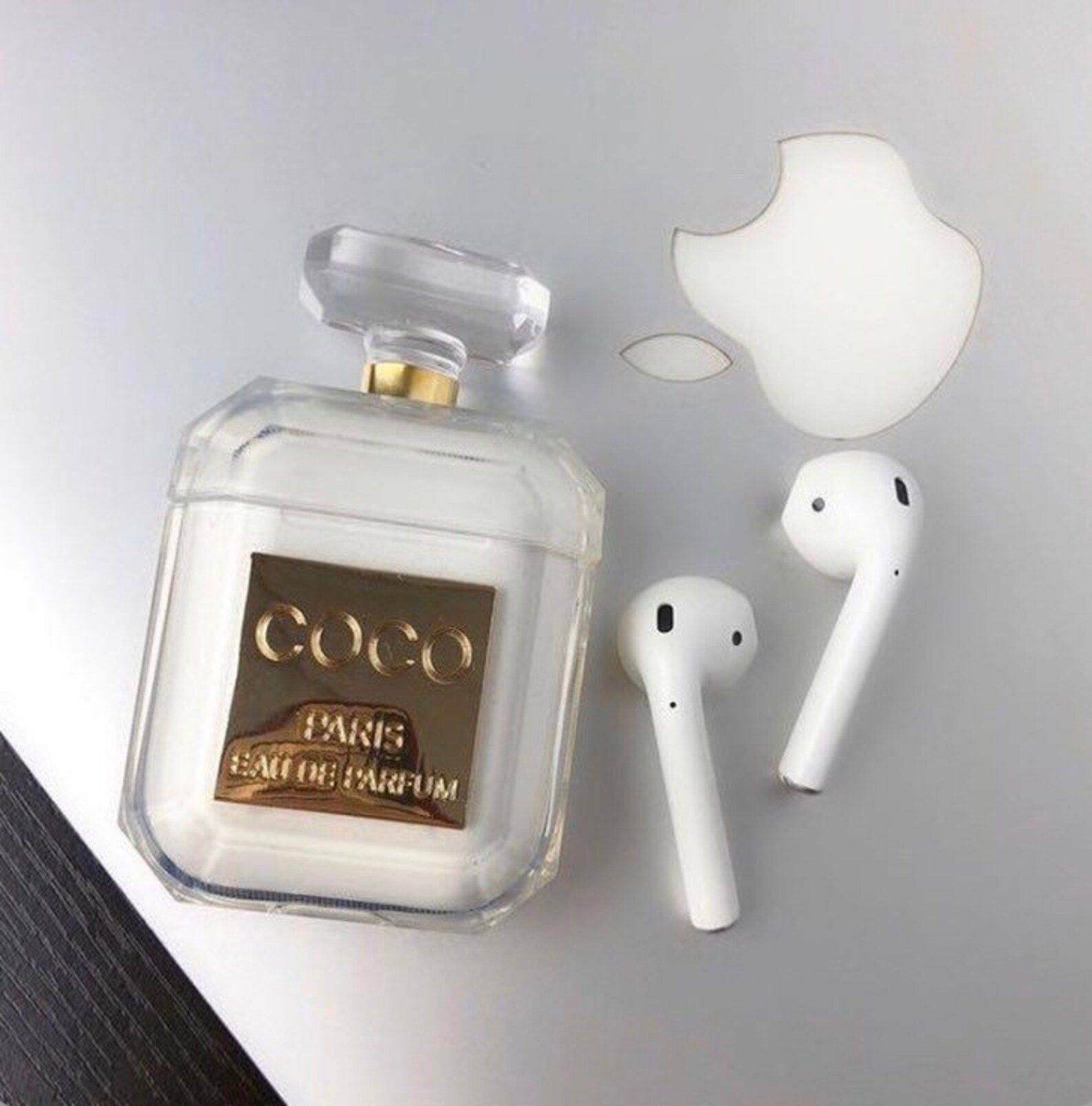 Fancy Designer Coco AirPod Case Gold Luxury Perfume Bottle Etsy