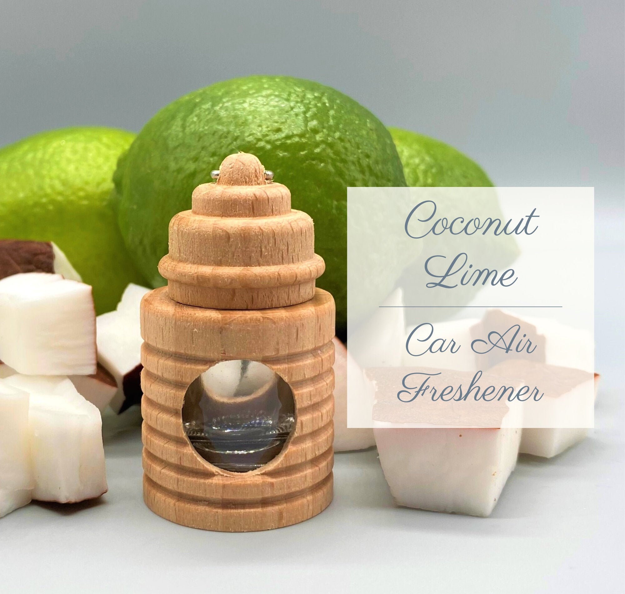 Coconut Lime Car Air Freshener Etsy