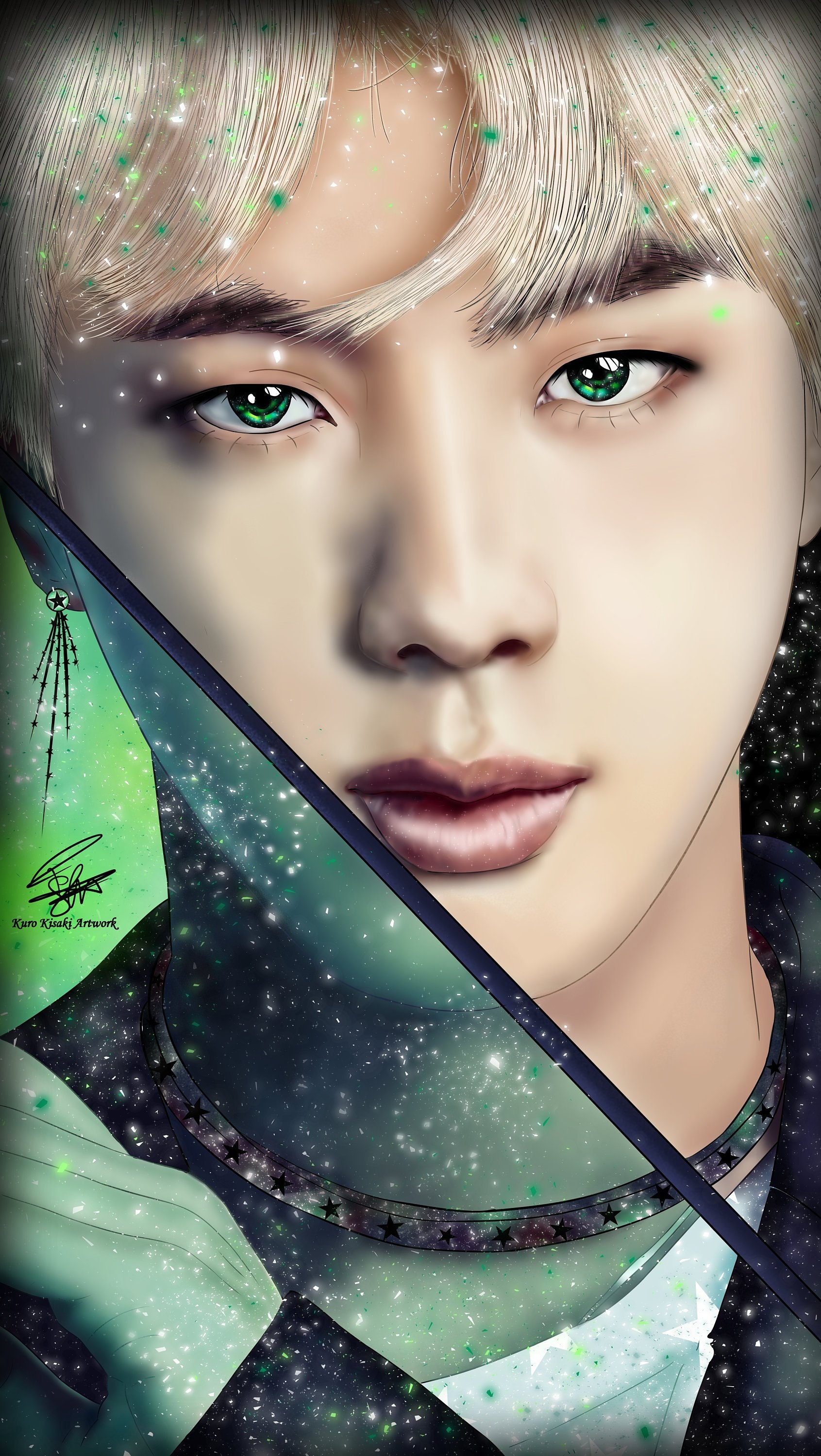 Bts spaces. BTS космос. BTS ARTSTATION. Два милых космическ БТС. Space Jin Art.