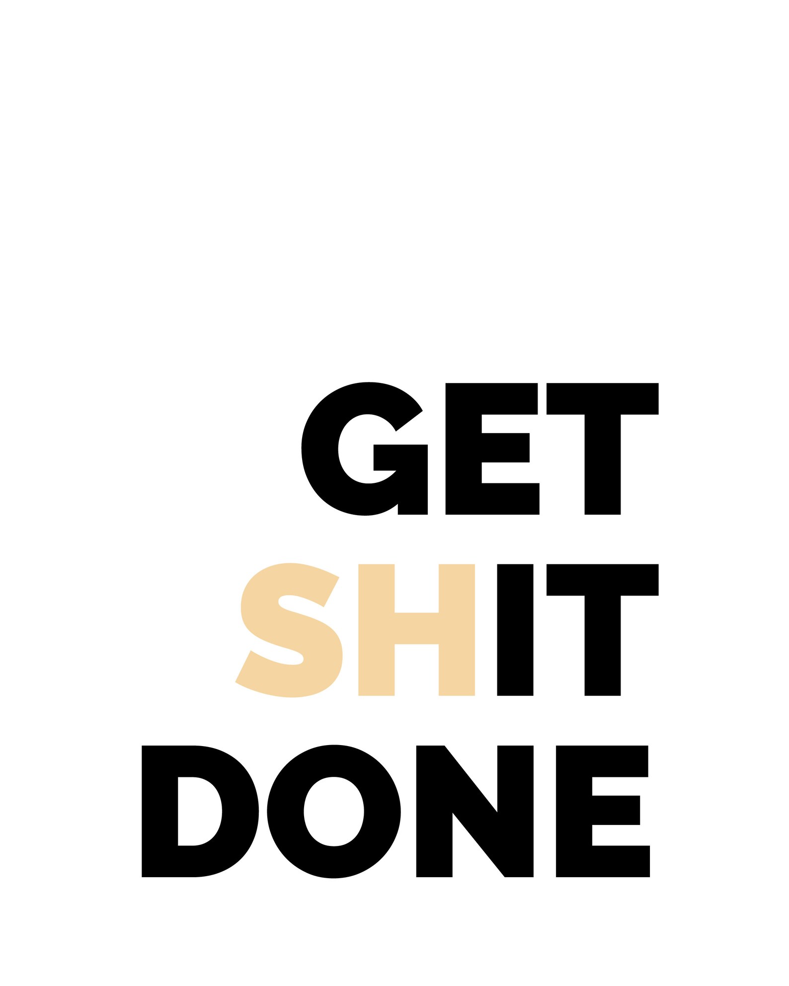 Get It Done Wall Art Print 8x10 Digital Download Quote Etsy UK