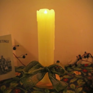 Real Wax Faux Candle