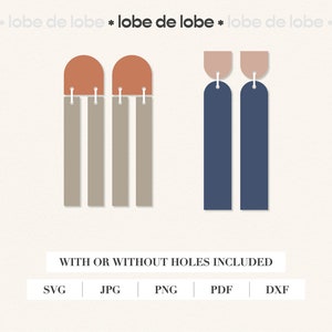 Dangle Earring Set SVG Files, Wood Earring Svg, Laser Cut file for Glowforge, Cricut, Earrings Svg, Template Svg, Instant Download
