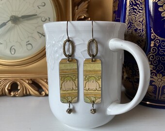 Upcycled Vintage Tin Earrings