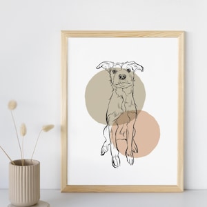 Custom Pet Drawing, Dog Line Drawing, Custom Pet Outline Drawing, Simple Pet Sketch,  Pet Outline , Pet Sketch From Photo, Pet memorial gift