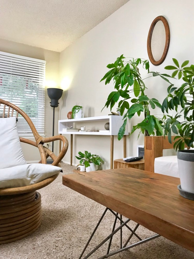Tall Console Table white Narrow entry way table Mid Century Etsy
