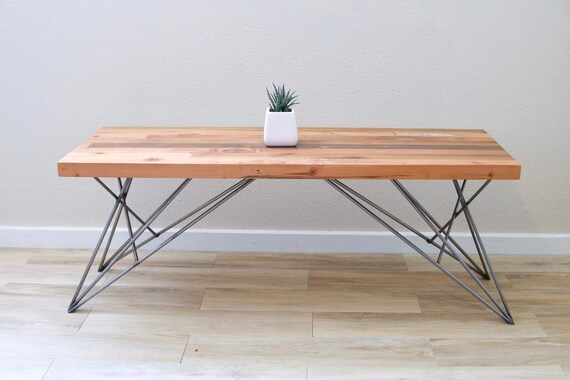 Coffee Table Hand Made In Seattle Wa With Reclaimed Wood Etsy