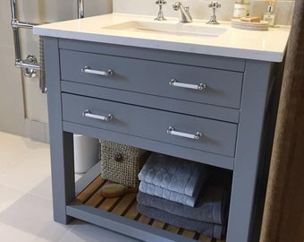 made to order bathroom vanity unit washstand with oak top handmade and bespoke base made in hardwood - Bathroom Vanity Units made to order bathroom vanity unit washstand with oak top handmade and bespoke base made in hardwood - Bathroom Vanity Units