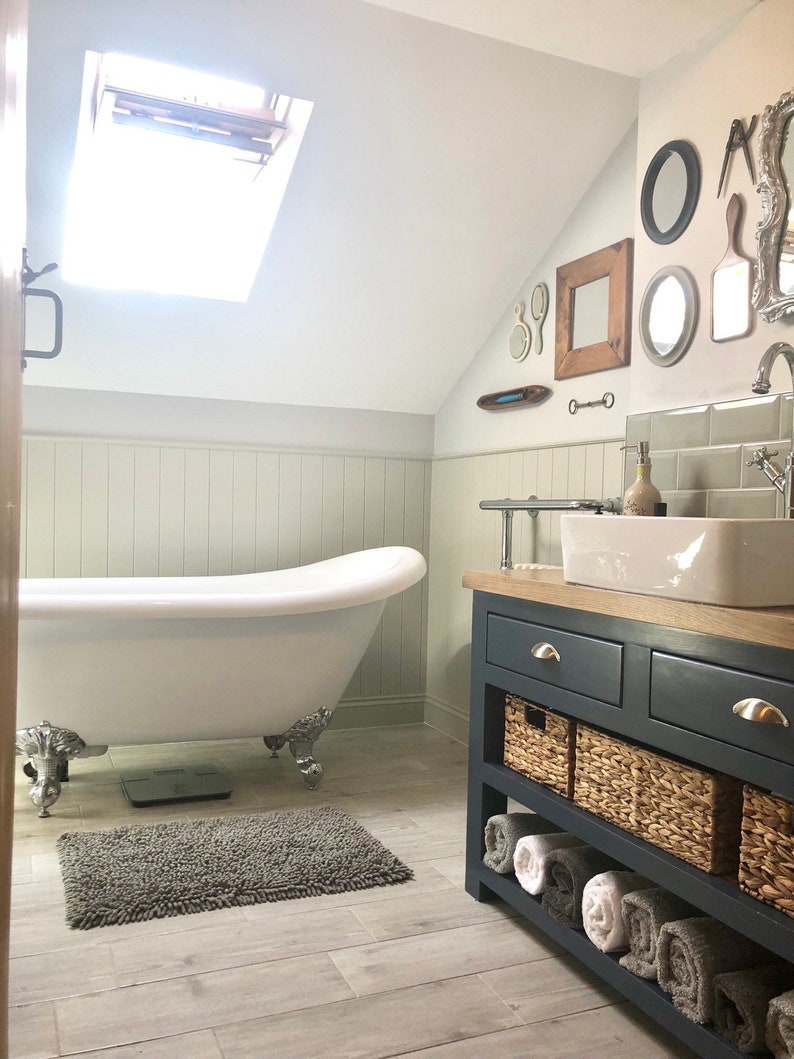 The Monkton Vanity Unit With a Quartz Worktop. Made to Order Etsy UK