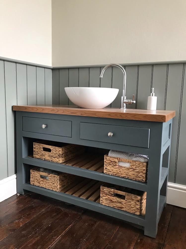 The Monkton Vanity Unit With a Quartz Worktop. Made to Order Etsy UK