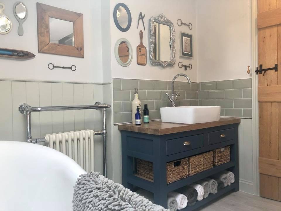 The Monkton Vanity Unit with a Quartz worktop. Made to Order Etsy