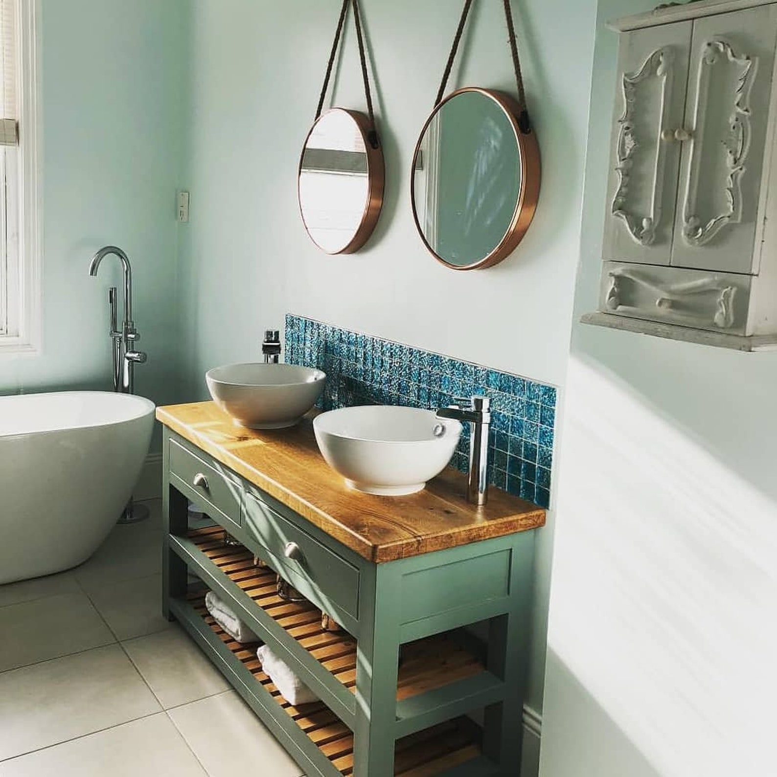 The Monkton Vanity Unit with a Quartz worktop. Made to Order Etsy