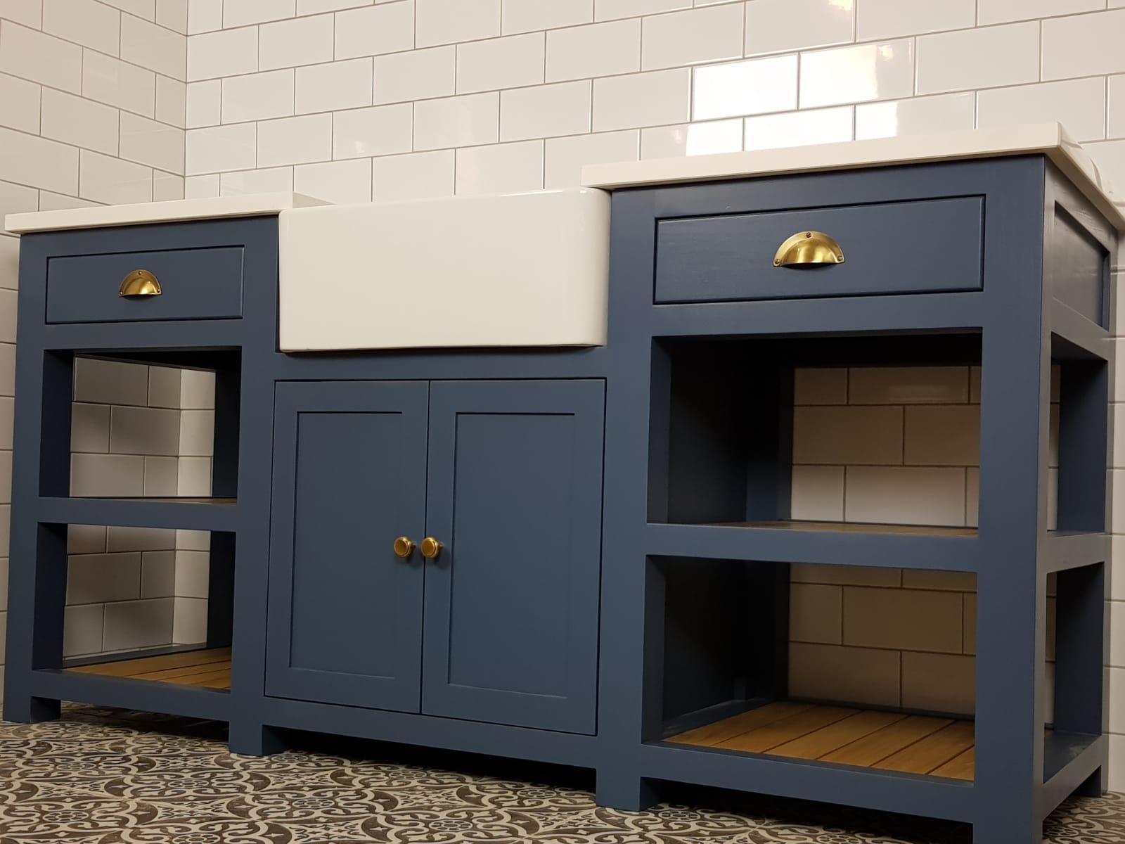 Bespoke Belfast Kitchen Sink Unit with a Quartz worktop. Etsy