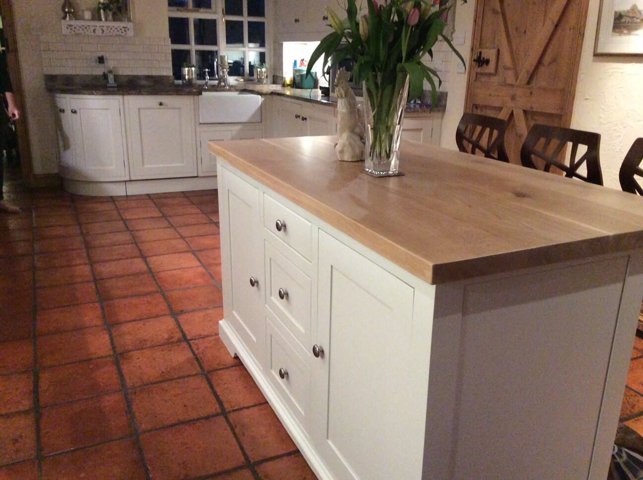 The Hunmanby Kitchen Island With Solid Oak Worktop Made To Etsy