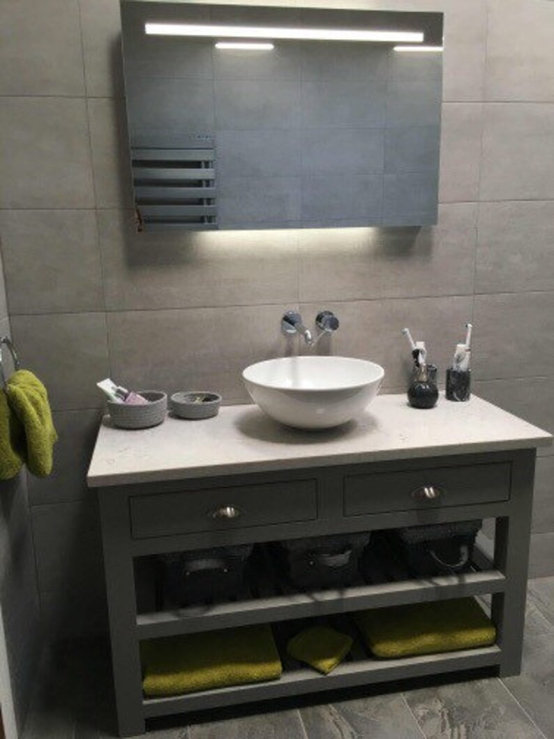 The Monkton Vanity Unit With a Quartz Worktop. Made to Order Etsy UK