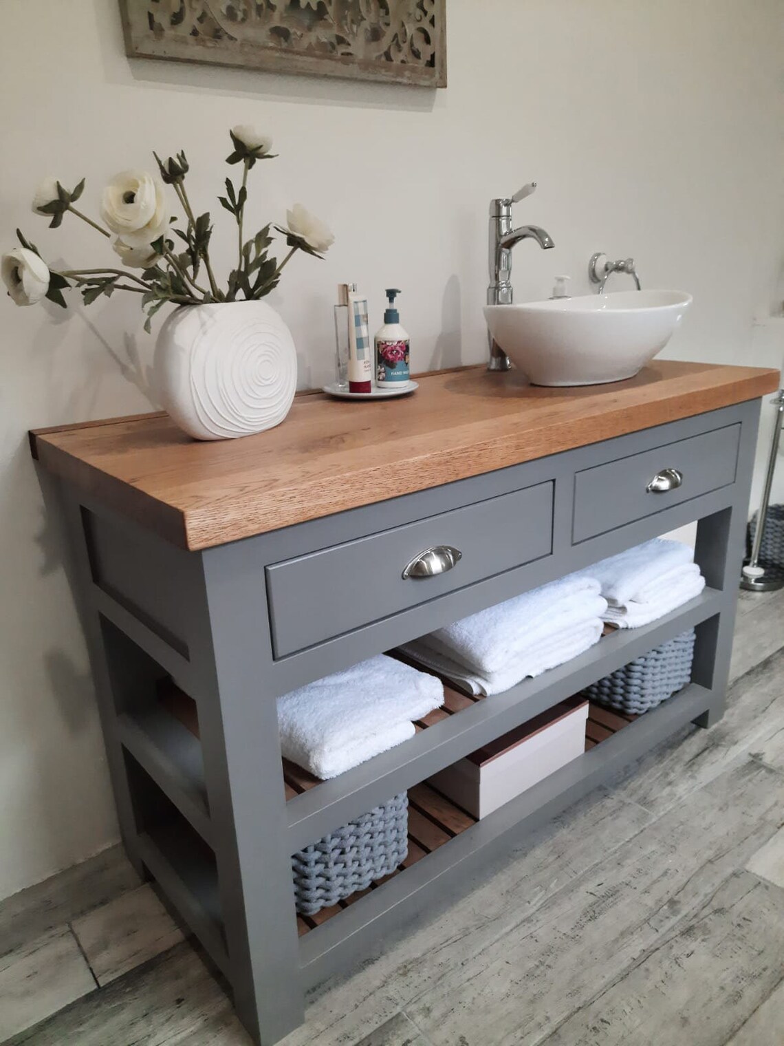 The Monkton Vanity Unit With a Quartz Worktop. Made to Order Etsy UK