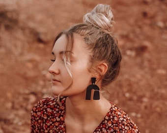 Impression Handmade Clay earrings