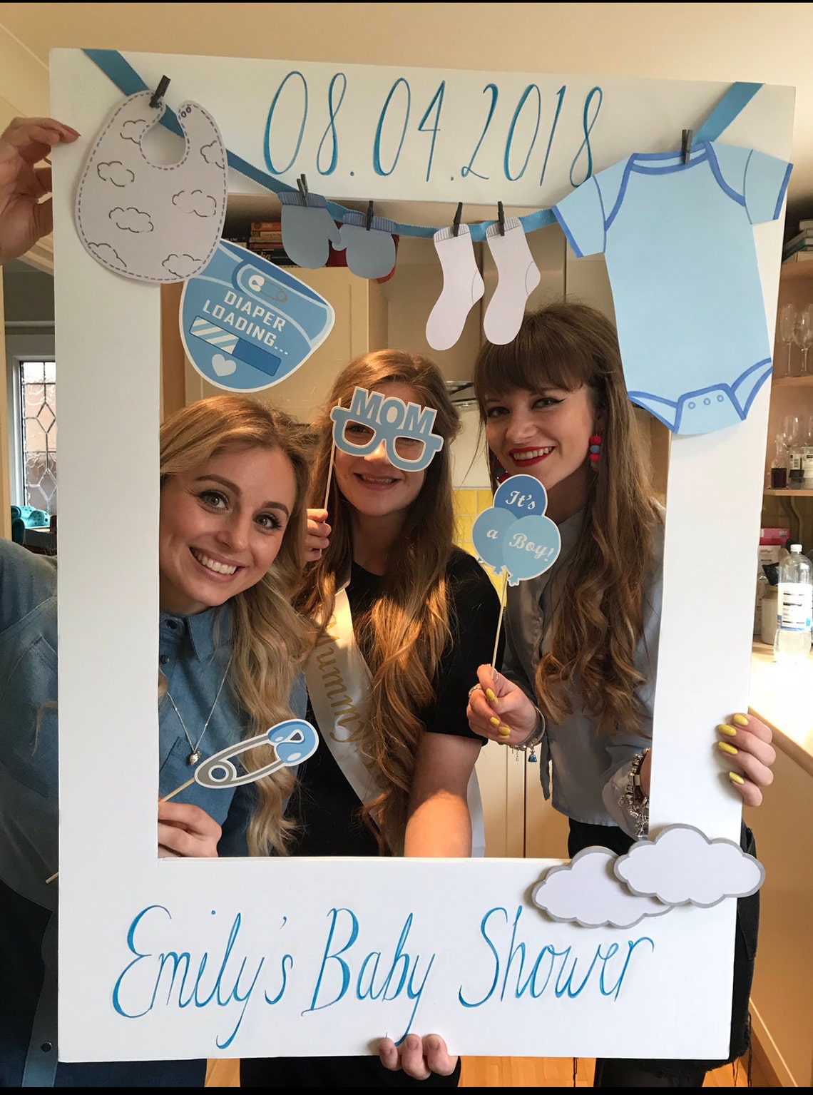 Personalised Bespoke Baby Shower Frame/photo Booth Prop/instagram Frame
