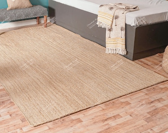 Handmade Jute Braided Rug, Eco-Friendly Natural Runner