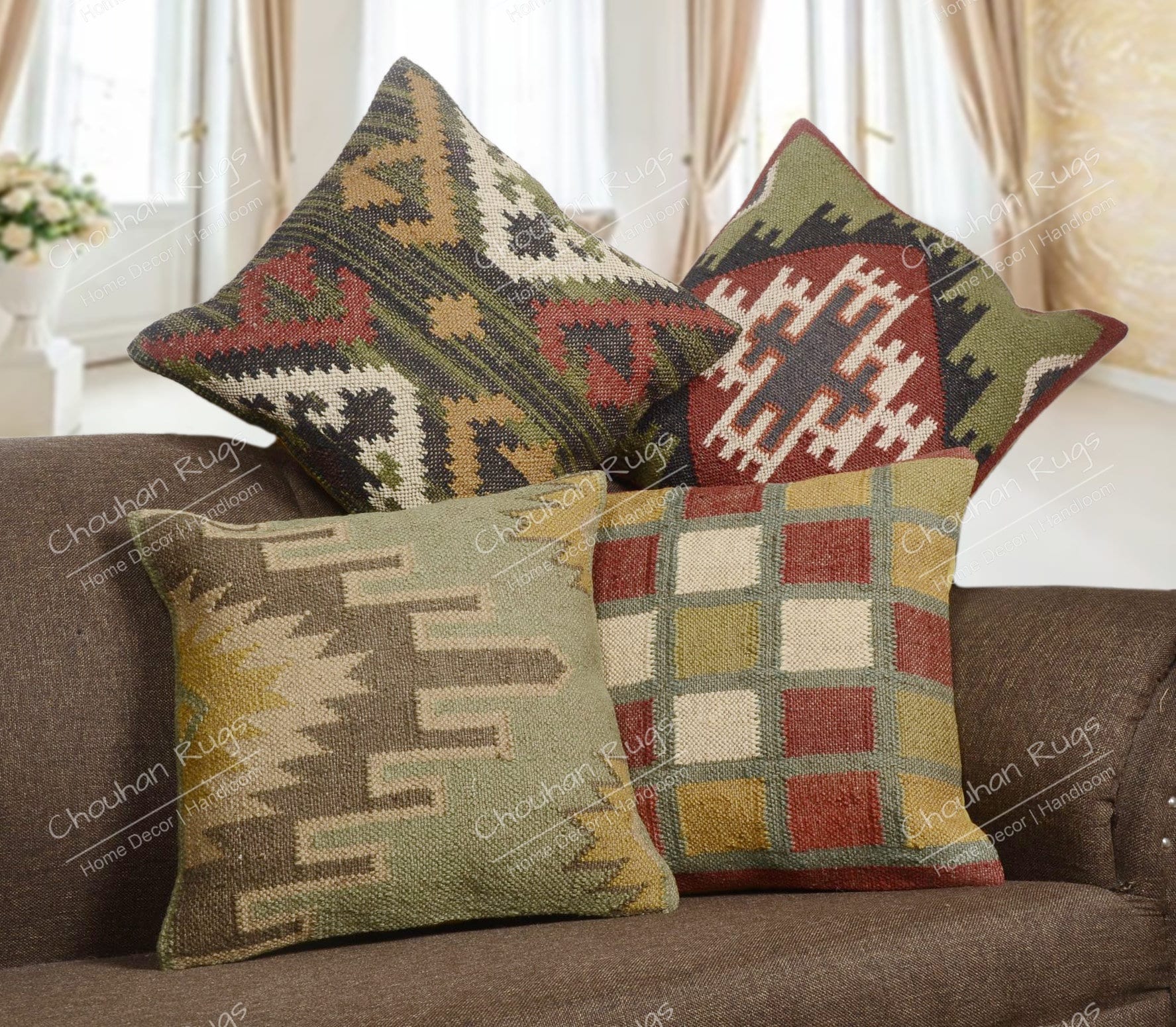 Cuscino Kilim intrecciato a mano,Cuscino decorativo Kilim,Cuscini Kilim,Copertura cuscino Kilim,Cuscino per decorazioni