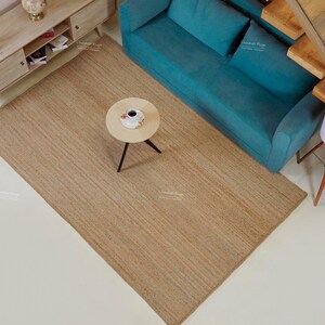 Hand Braided Jute Rug – Eco Friendly Round Area Rug, Natural Sustainable Boho Home Decor image 10