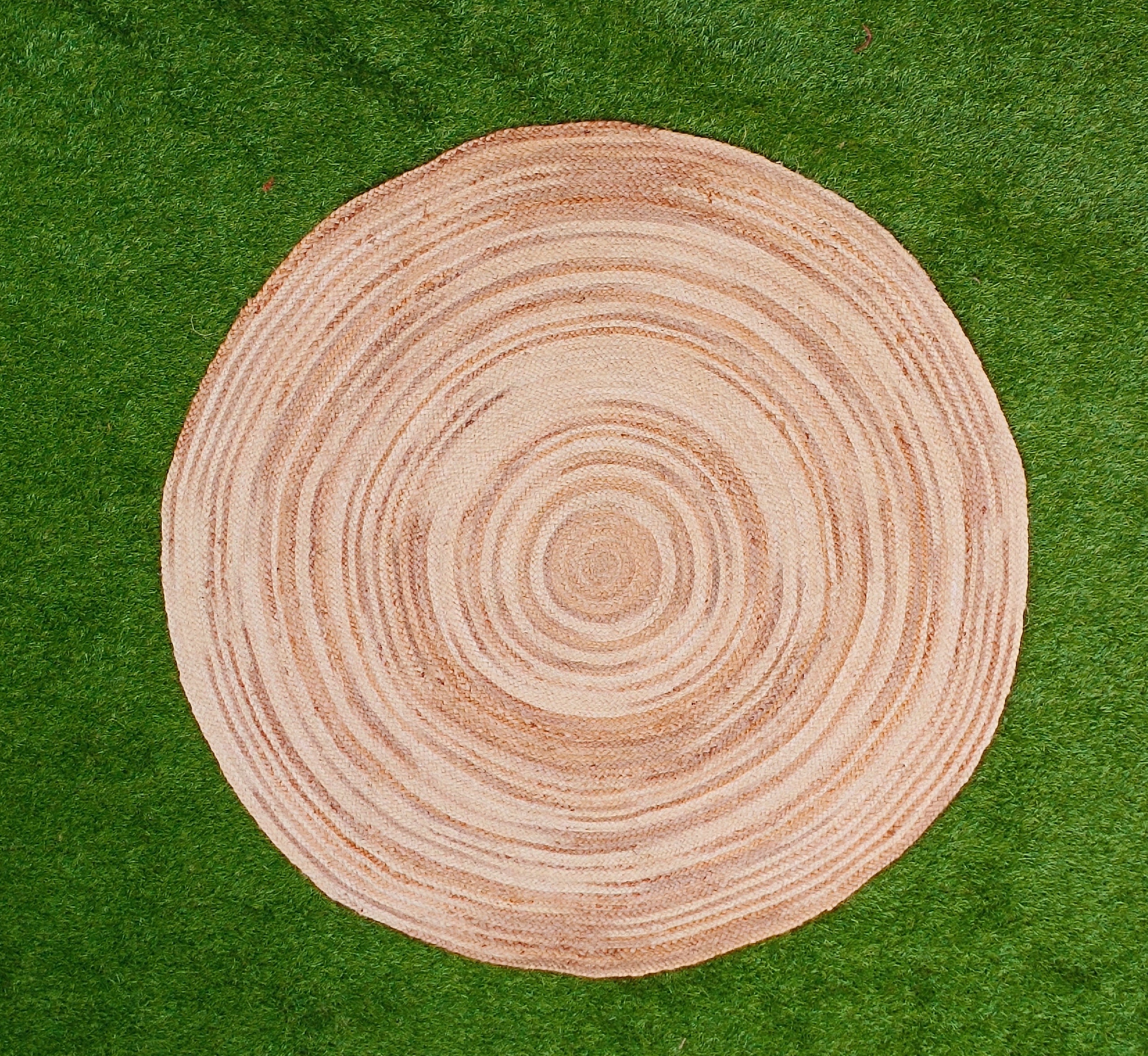 Hand Braided Round Jute Rug Area Round Rug Custom Size Round Etsy