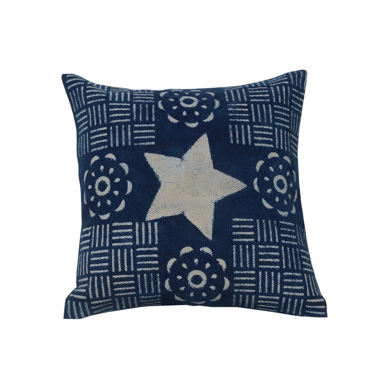 4 pcs set of Boho Block Printed Throw Cushion Cover Indian Dhurries Pillow 45x45 cm Decorative Pillow Rustic Rug Pillow Sofa Pillow Cover