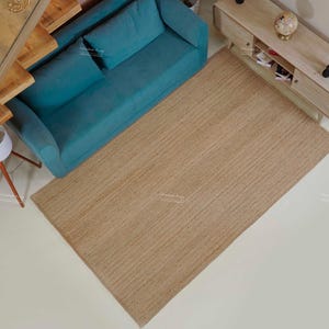 Hand Braided Jute Rug – Eco Friendly Round Area Rug, Natural Sustainable Boho Home Decor image 9