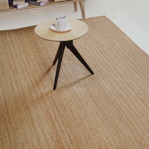Hand Braided Jute Rug – Eco Friendly Round Area Rug, Natural Sustainable Boho Home Decor image 8