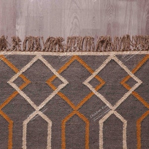 Rugs For Home Decor, Vintage Wool Jute Rug,Traditional Kilim Rug, Indian Rug, Vintage Rug, Oushak Rug, Vintage Kilim Rugs, Kilim Rug