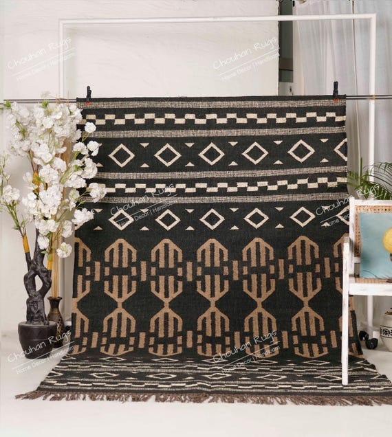 ヴィンテージジュートキリムラグ