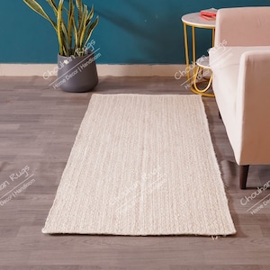 Custom Size and Color Handmade Jute Runner Rug, Braided Rug, Jute Area Runner, Living Room Runner, Home Decor Runner, Turkish Runner Rug