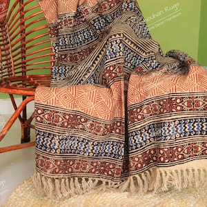 Bohemian Handmade Throw, Blankets and Throws, Hand Loomed Cloth Soft Cotton Blanket, Sofa cover, Boho Ethnic Beach Towel