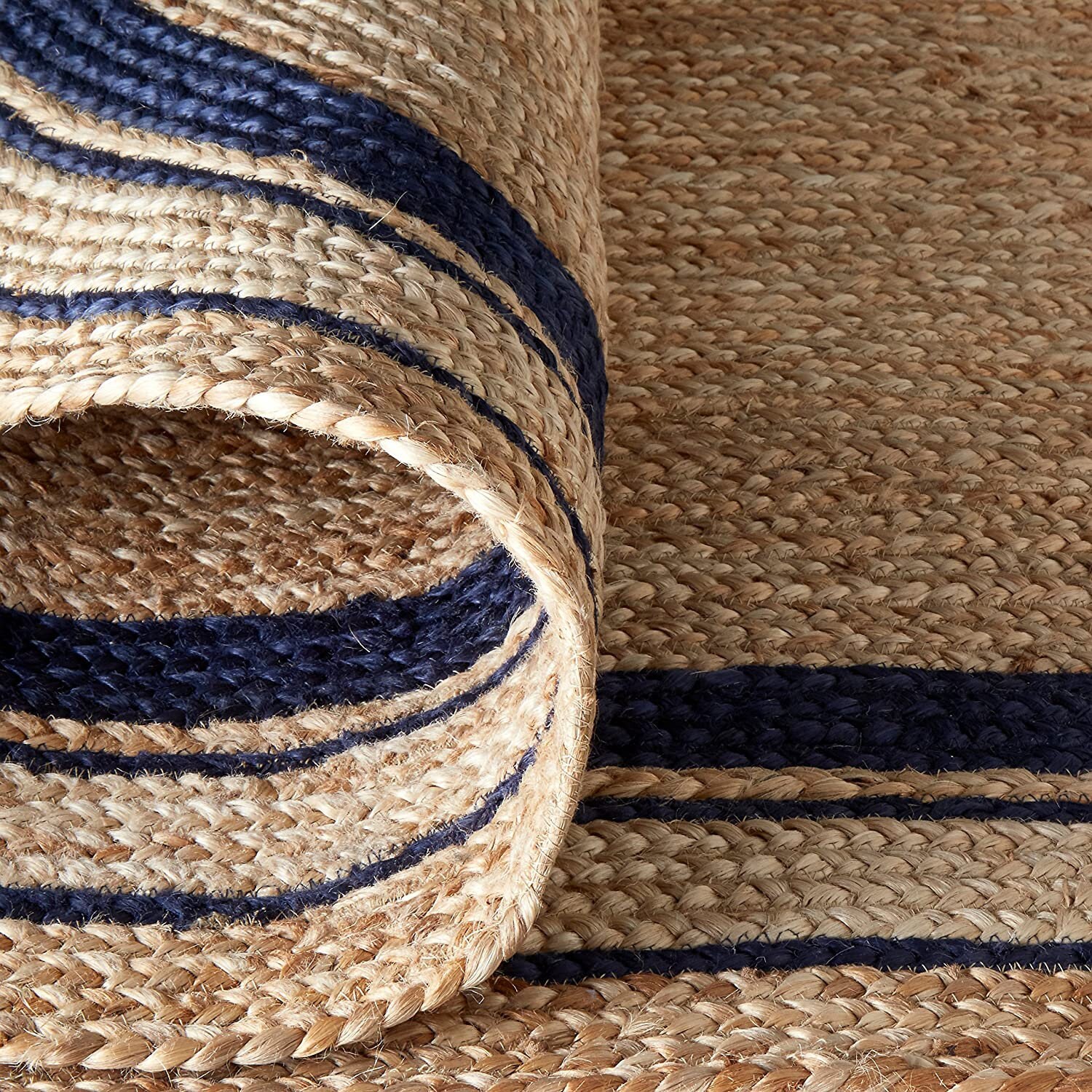Hand Braided Square Jute Rug Area Square Rug Custom Size Etsy